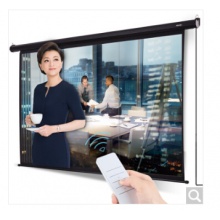 得力(deli) 遥控电动投影幕布投影布 公用家用投影仪幕布 120英寸16:10标配遥控器 50443