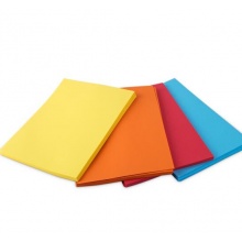 得力（deli） 7393A4 橙色彩色复印纸 80g 100张/包 单包装