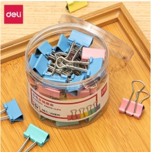 得力8555ES彩色长尾票夹